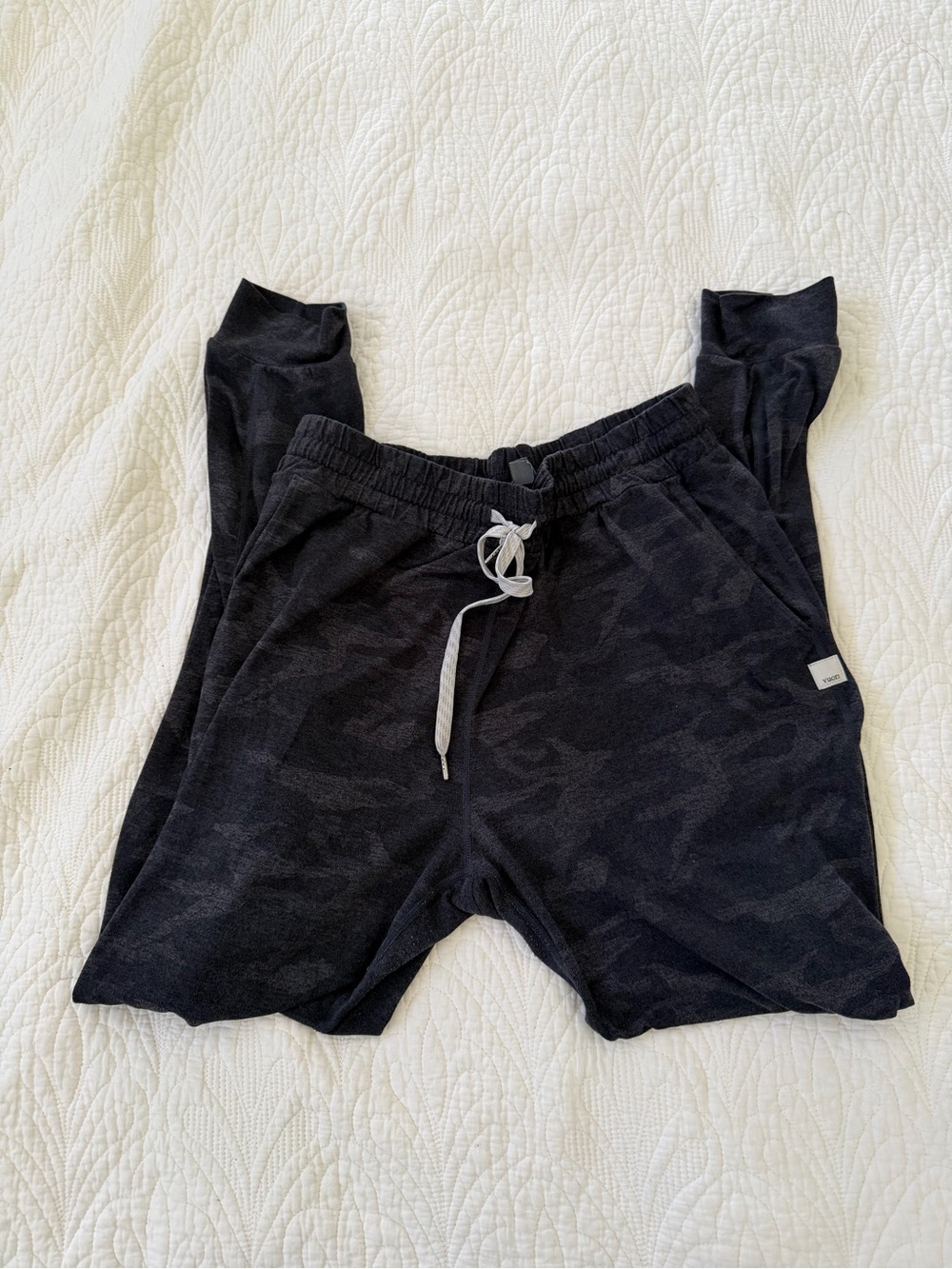 Vuori Black Camo Jogger Pants with Drawstring
